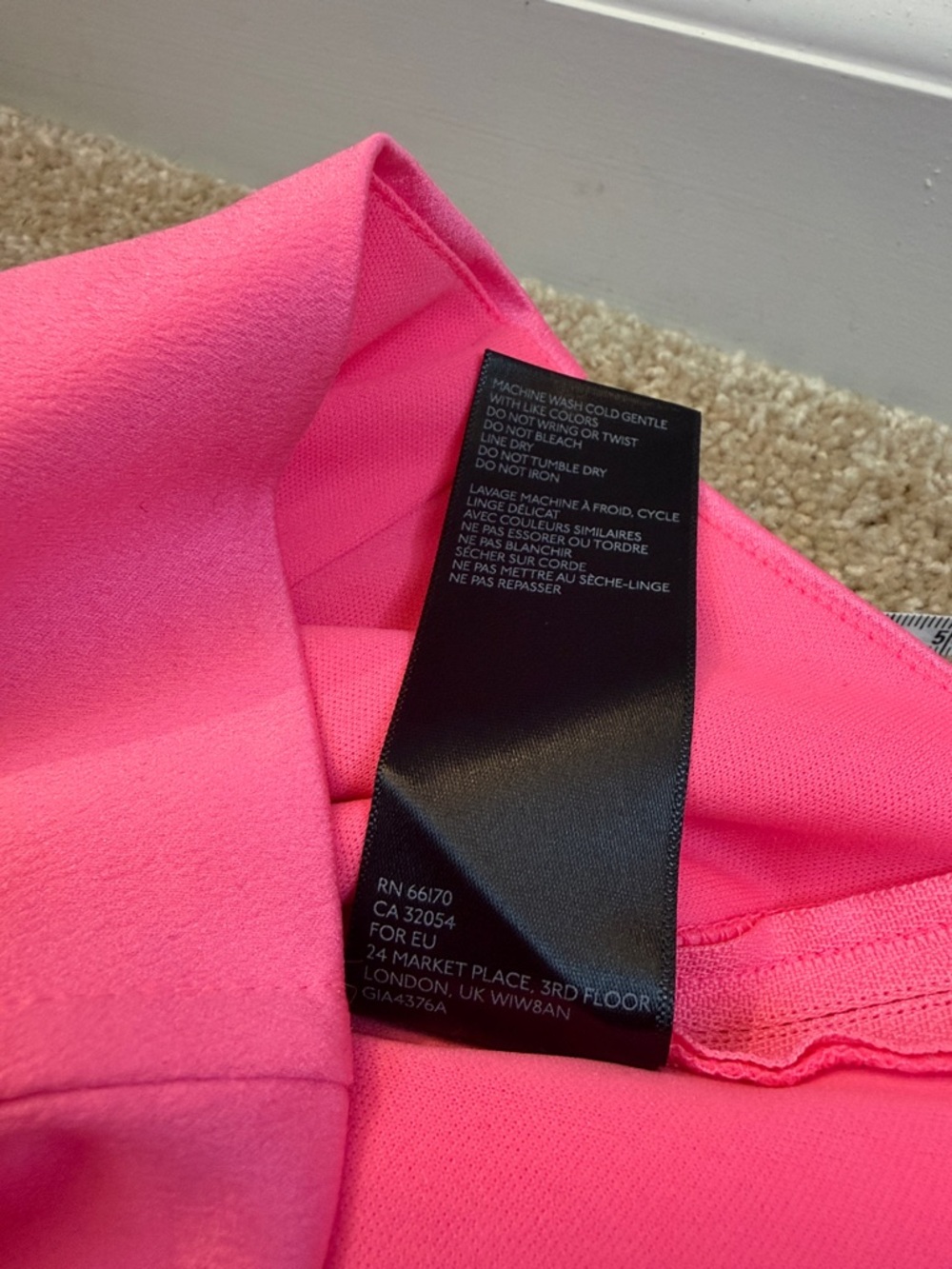 I.AM.GIA Naomi Top Hot Pink Ruffle Tie-Front Crop Top Size Small - Picture 7 of 8